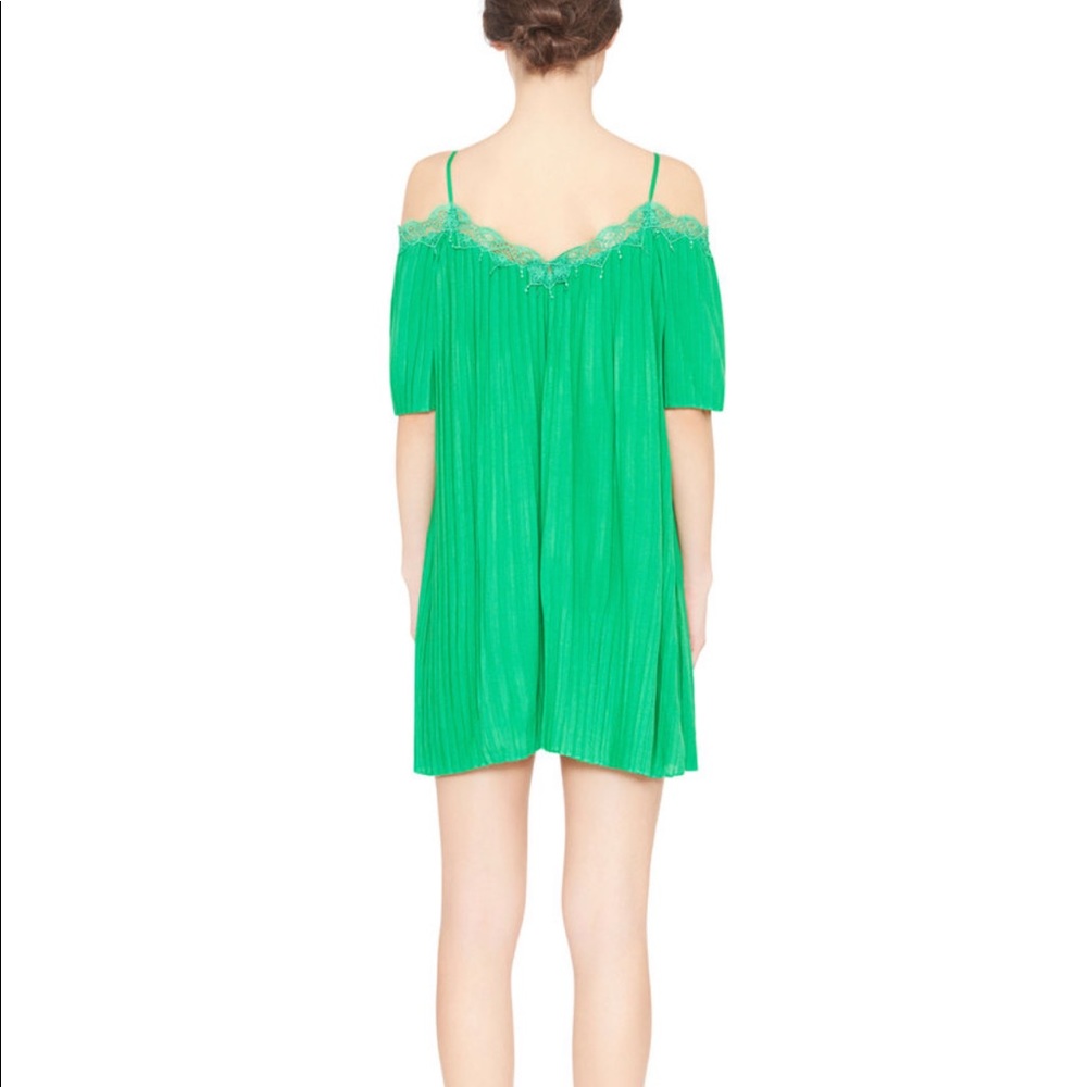 Alice + Olivia Cold Shoulder Pleated Dress - Picture 2 of 7